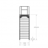 Container stairs for terrace container