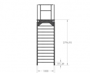 Container stairs for terrace container