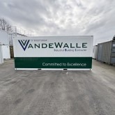 6x3m_Van de Walle_office container with logo